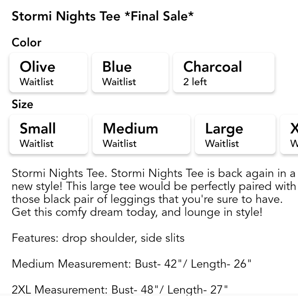 Stormi Night Tee - Picture 4 of 4
